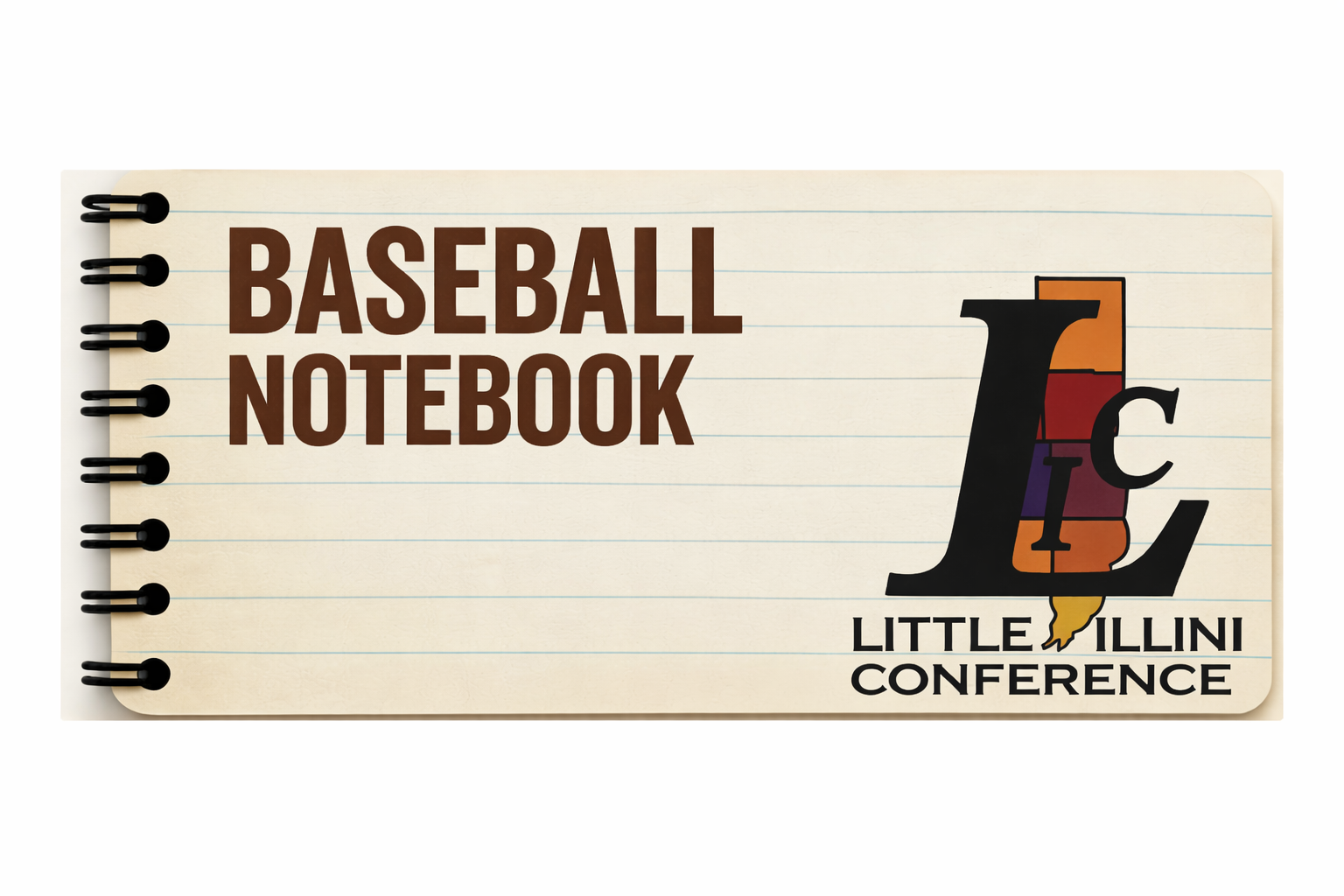 Baseball notebook banner design