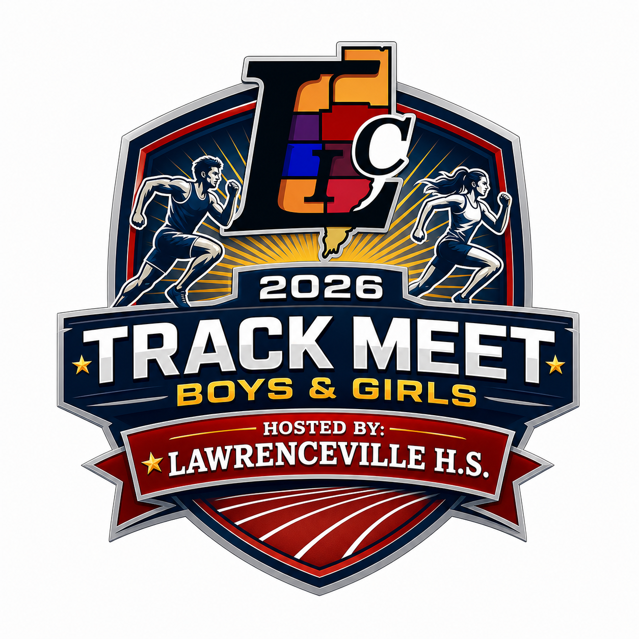 2026 LIC track meet logo